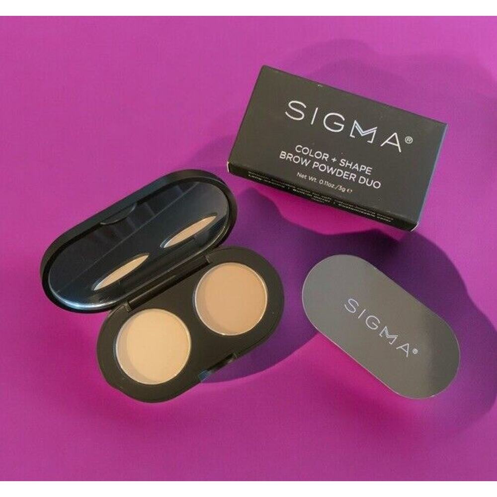 SIGMA BEAUTY Color + Shape Brow Powder Duo in LIGHT 3 g / 0.11 oz NEW IN BOX
